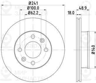 Запчасть NISSHINBO ND6018K
