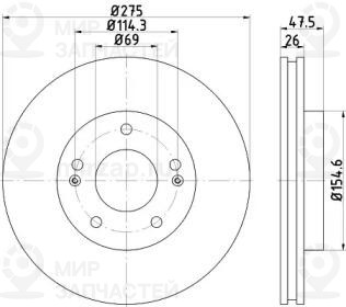 Запчасть NISSHINBO ND6027K