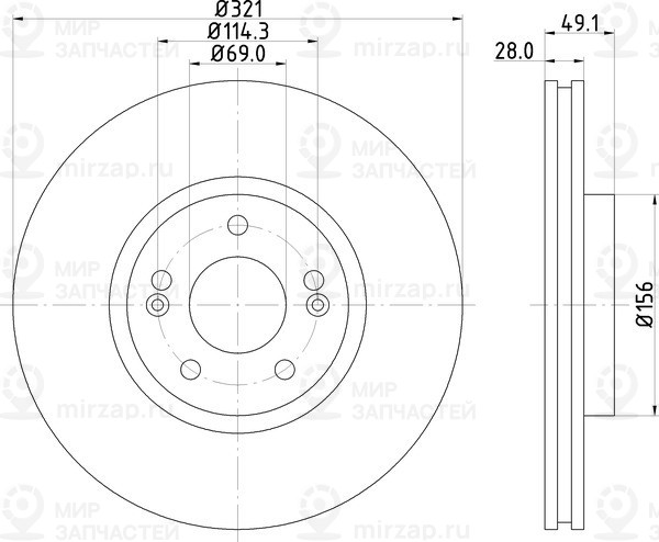 Запчасть NISSHINBO ND6056K