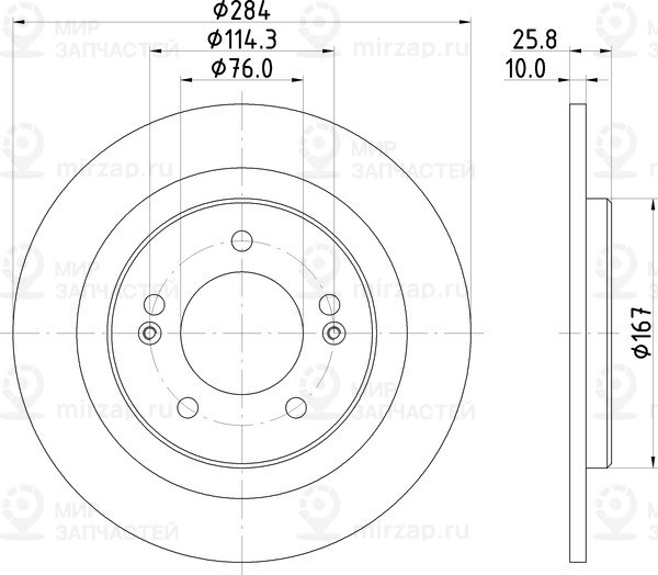 Запчасть NISSHINBO ND6084K