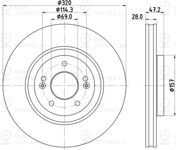 Запчасть NISSHINBO ND6115K