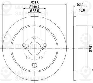 Запчасть NISSHINBO ND7007K