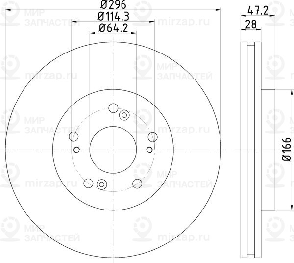 Запчасть NISSHINBO ND8037K