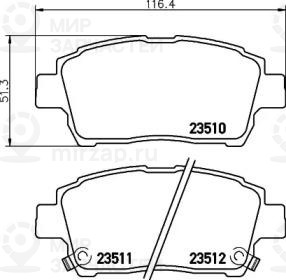 Запчасть NISSHINBO NP1005