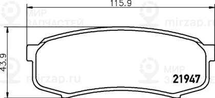 Запчасть NISSHINBO NP1008