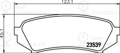 Запчасть NISSHINBO NP1029