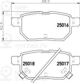 Запчасть NISSHINBO NP1071