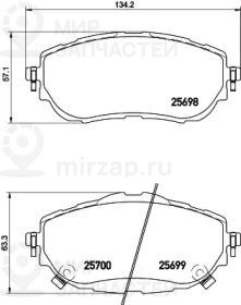 Запчасть NISSHINBO NP1116