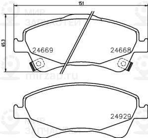 Запчасть NISSHINBO NP1119