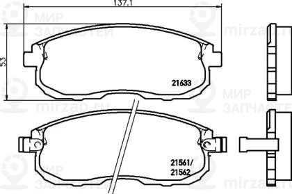 Запчасть NISSHINBO NP2002