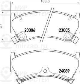 Запчасть NISSHINBO NP2007