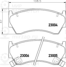 Запчасть NISSHINBO NP2043