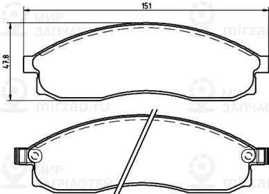 Запчасть NISSHINBO NP2047