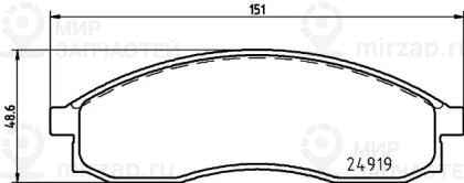 Запчасть NISSHINBO NP2051