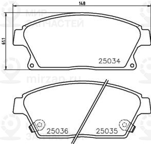 Запчасть NISSHINBO NP6073