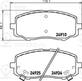 Запчасть NISSHINBO NP6085