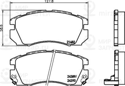 Запчасть NISSHINBO NP7014