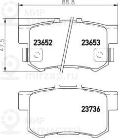 Запчасть NISSHINBO NP8001