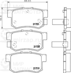 Запчасть NISSHINBO NP8008
