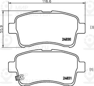 Запчасть NISSHINBO NP9010