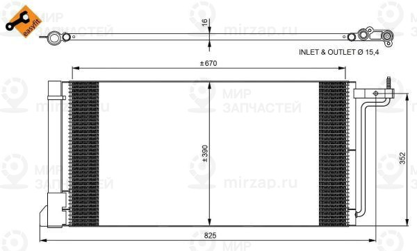 Запчасть NRF 350051