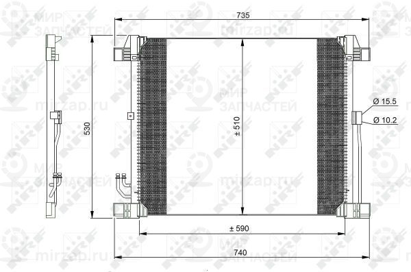 Запчасть NRF 350099