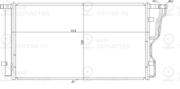 Запчасть NRF 350486