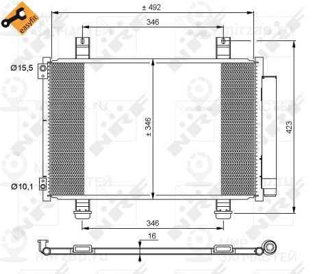Конденсатор, кондиционер NRF 35854