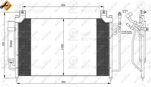 Конденсатор, кондиционер NRF 35881