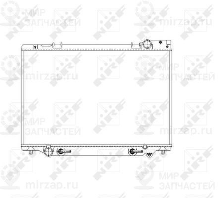 Радиатор, охлаждение двигателя NRF 53539