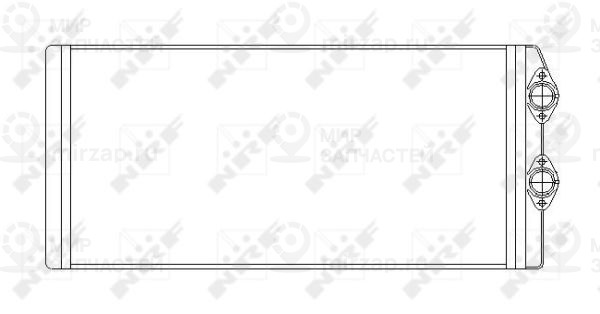 Теплообменник, отопление салона NRF 53545