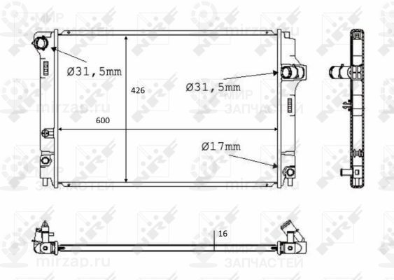Запчасть NRF 58382