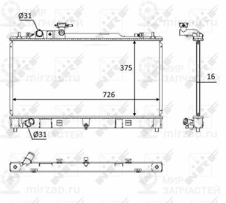 Запчасть NRF 58393