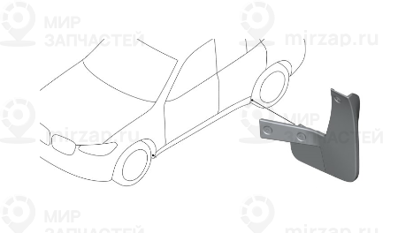 Брызговики задние
 BMW 82162410526