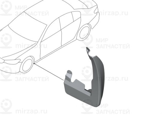Satz Schmutzfдnger Vorn
 BMW 82162413632