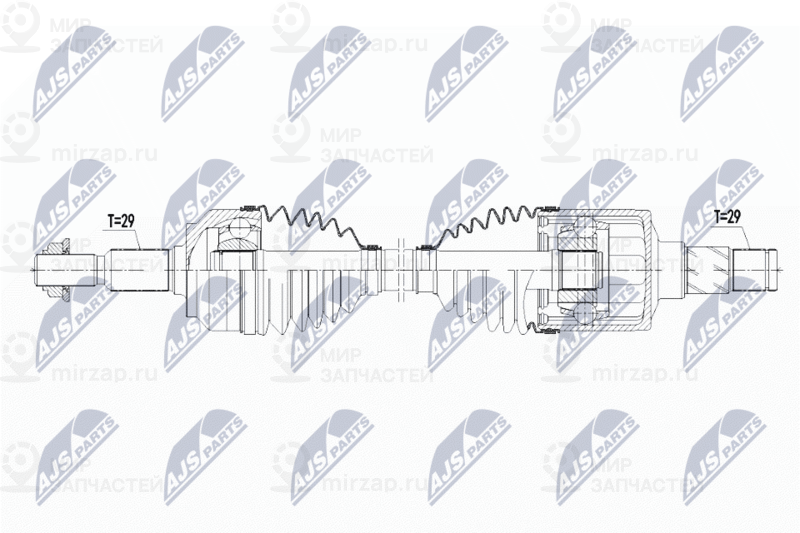Приводной вал NTY NPWCH068