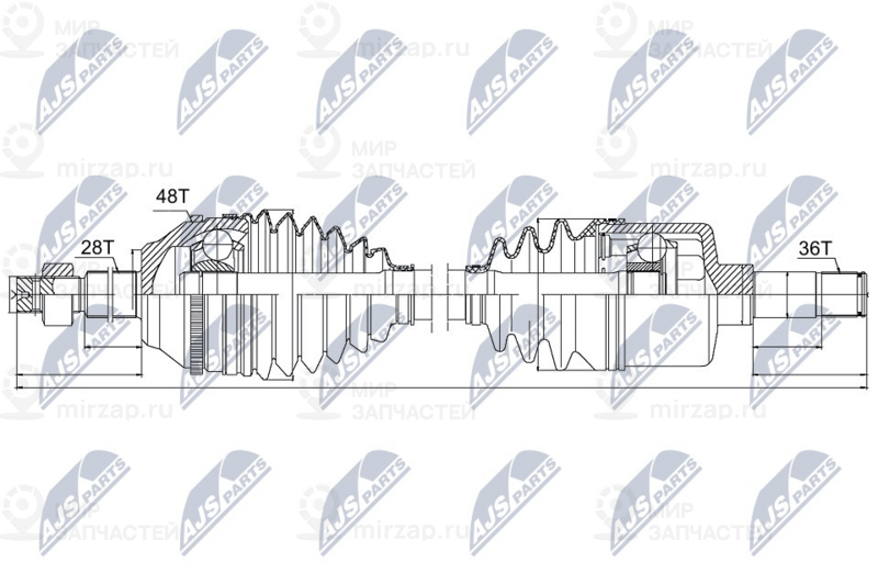 Запчасть NTY NPWFR042