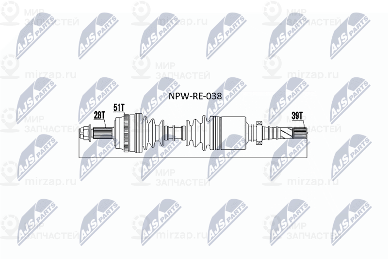 Запчасть NTY NPWRE038