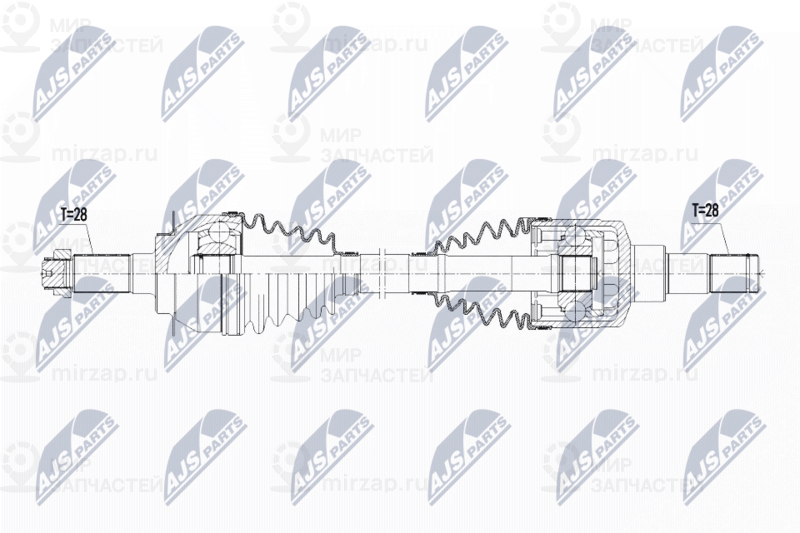 Приводной вал NTY NPWSU019