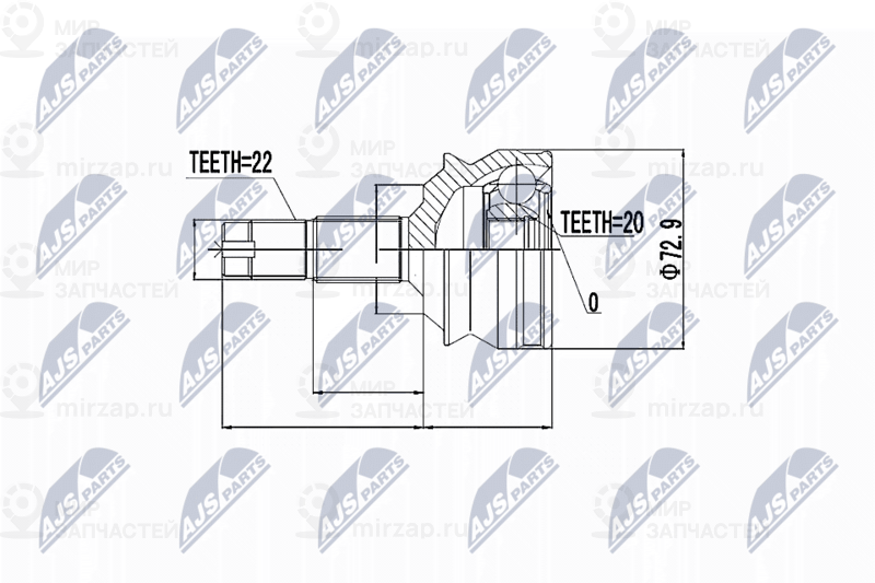 Запчасть NTY NPZFT002