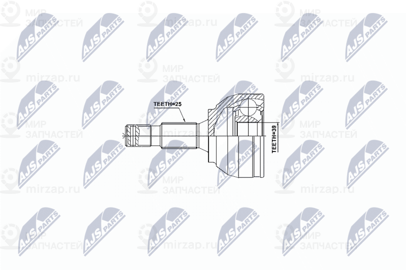 Шарнирный комплект, приводной вал NTY NPZPE028