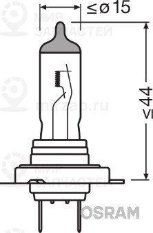Лампа H7 12V 80W Px26d OSRAM 62261SBP
