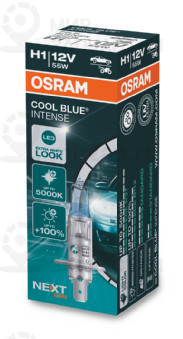 Лампа H1 55W 12V Cool Blue Intense (Next Generation) 5000K, Картон 1Шт. OSRAM 64150CBN