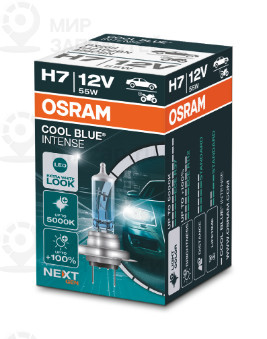 Лампа H7 55W 12V Cool Blue Intense (Next Generation) 5000K, Картон 1Шт. OSRAM 64210CBN