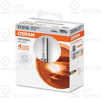 Лампа D2s 35W P32d-2 4X1 1A Xenarc Original (Одиночный Блистер) OSRAM 662401SCB