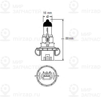 Запчасть OSRAM 9008