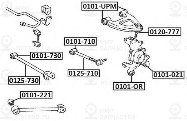 Запчасть ASVA 0101UPM
