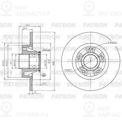 Запчасть PATRON PBD1243