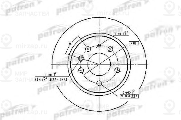 Запчасть PATRON PBD1574