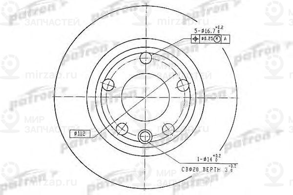 Запчасть PATRON PBD1593